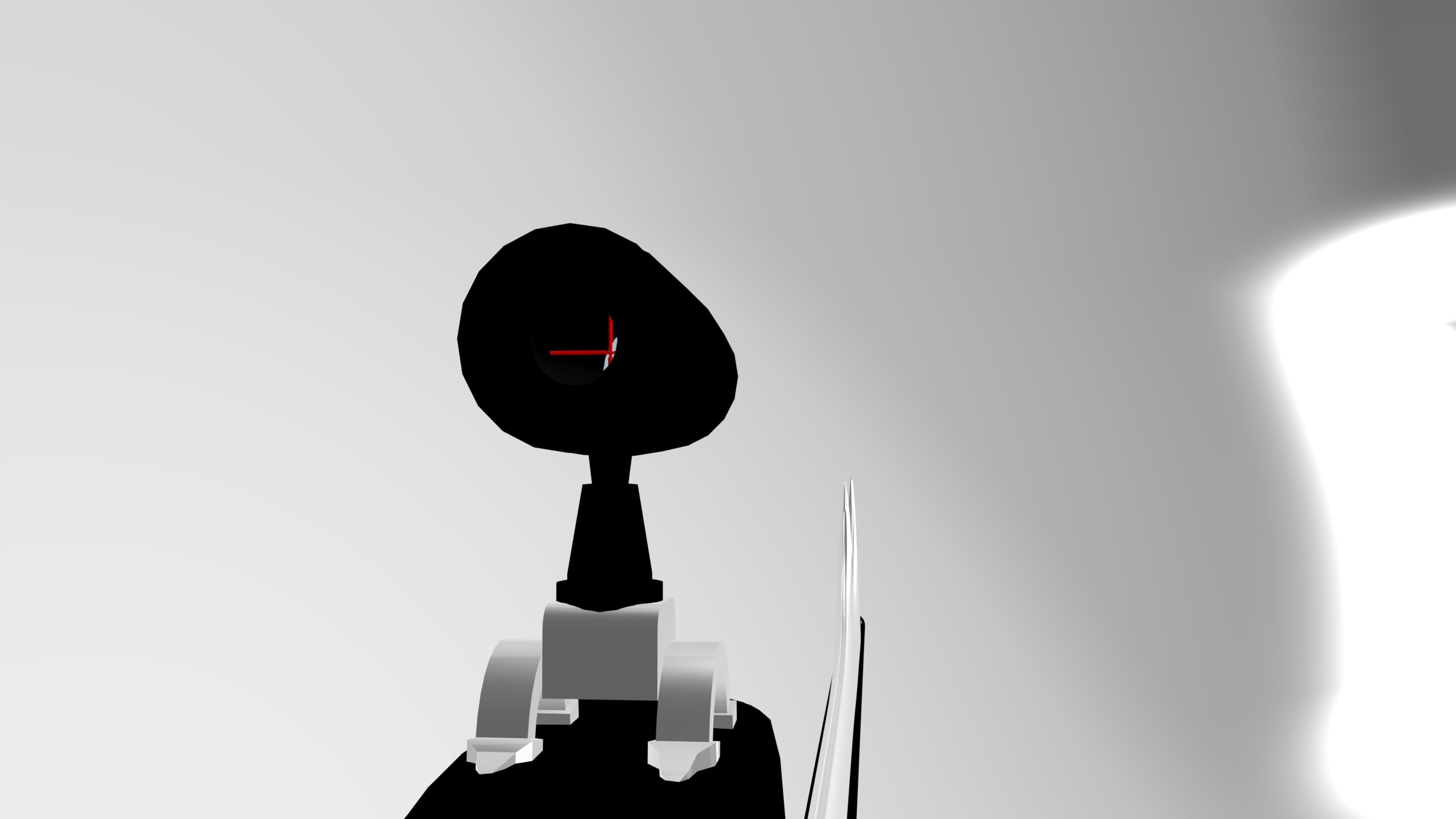 Sword Sniper mix Low-poly 3D model_1