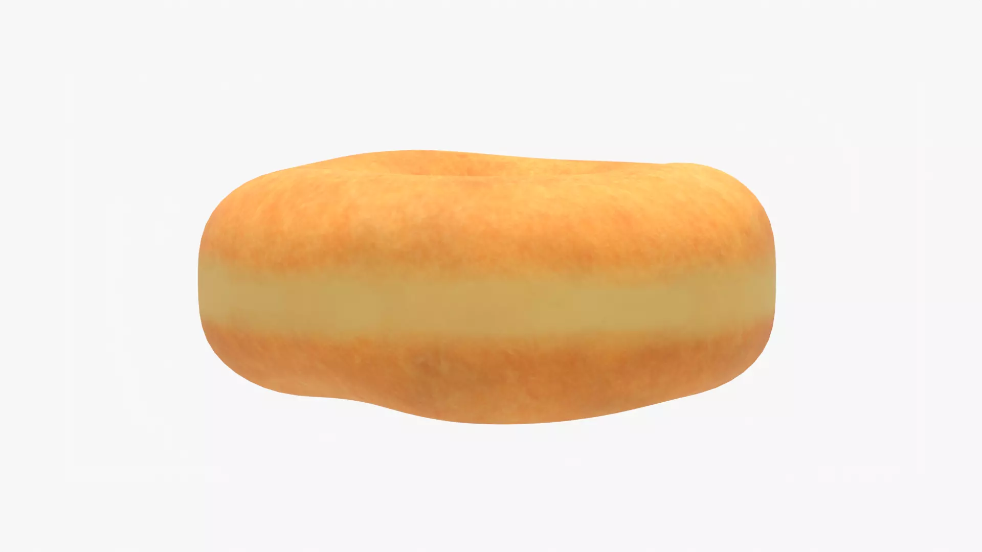 Donut Pink Low-poly 3D model_3