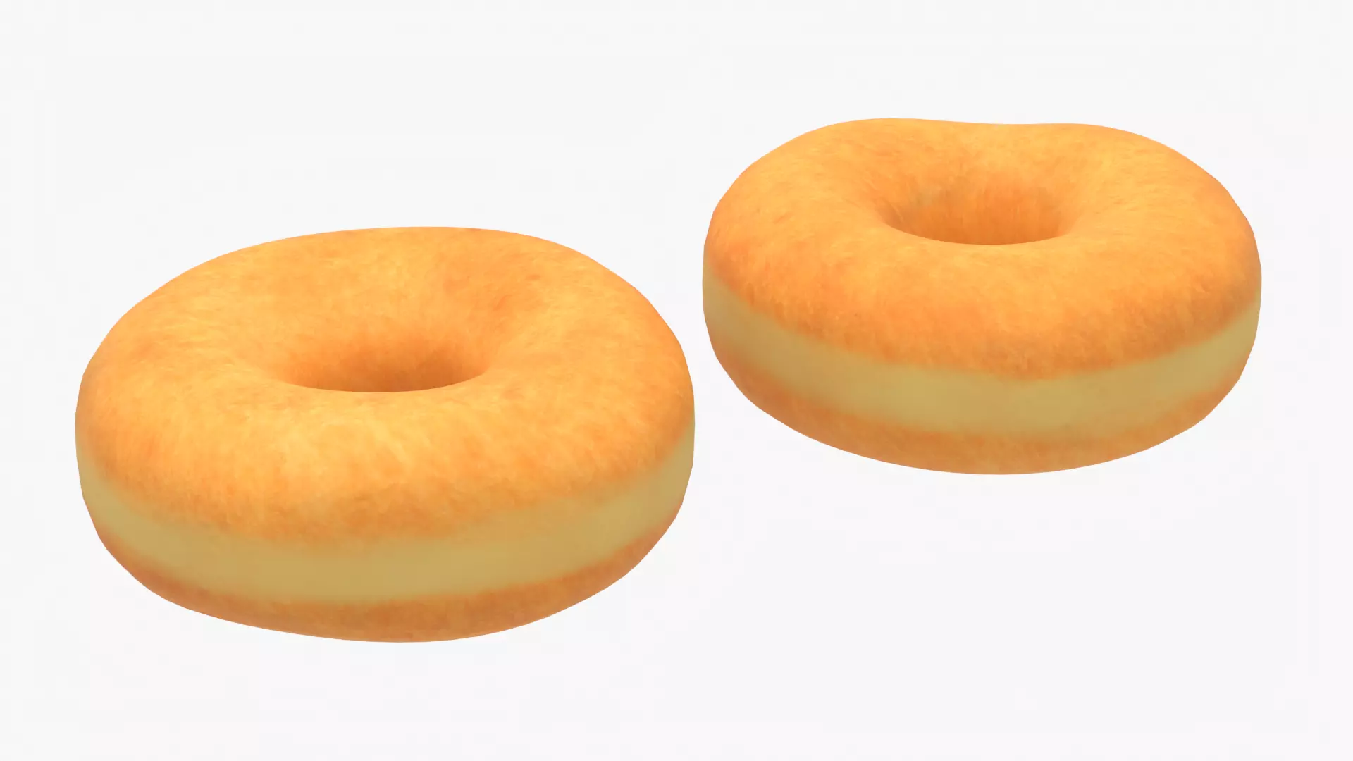 Donut Pink Low-poly 3D model_8