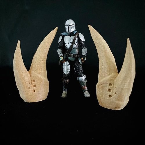 2x The Mandalorian Mudhorn Skull 3D print model