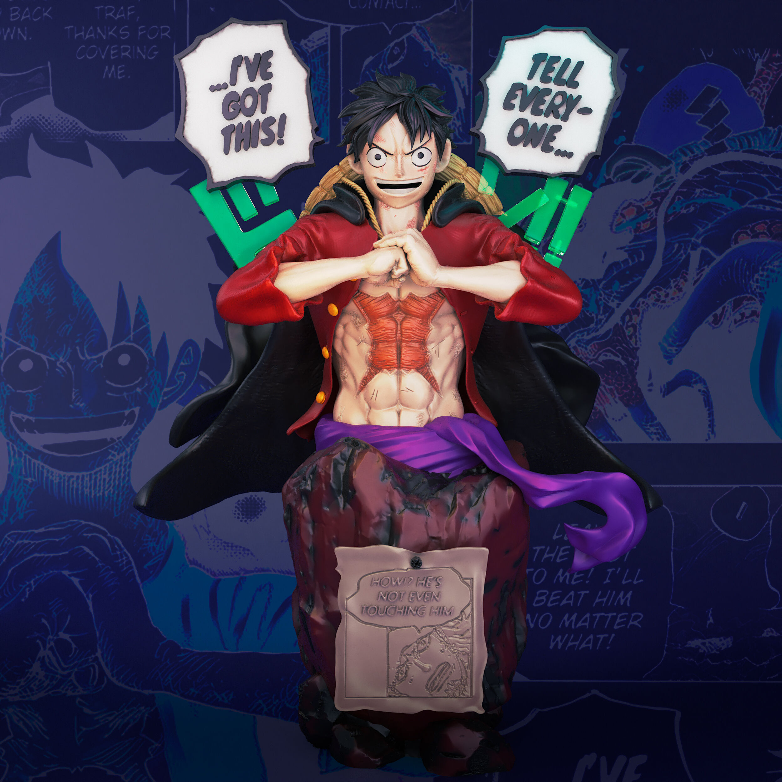 ONE PIECE LUFFY BUST 3D print model_2