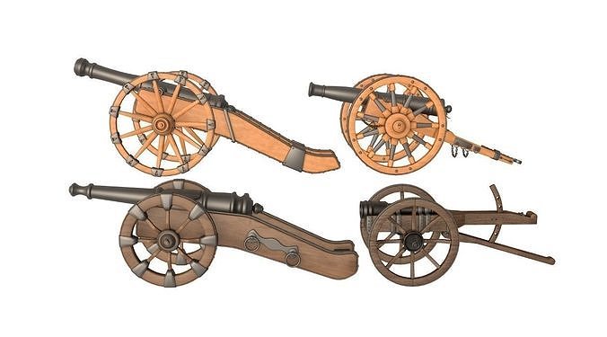 Field cannon collection 3D model