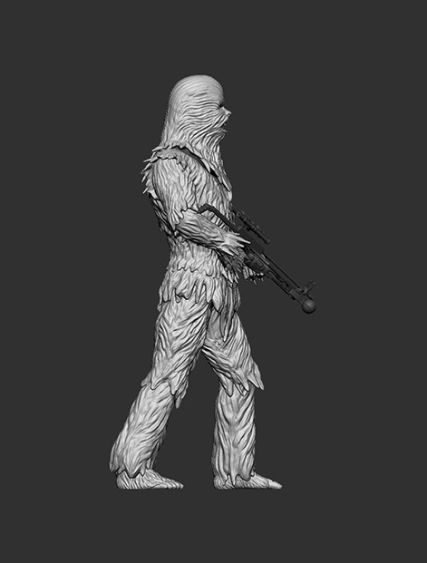 Chewbacca 3D print model_3