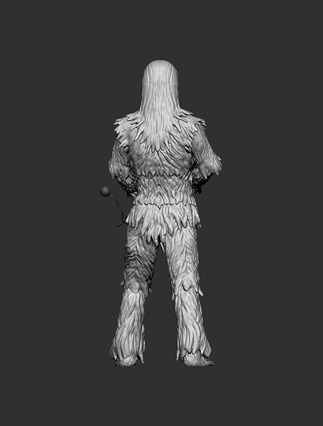 Chewbacca 3D print model_2