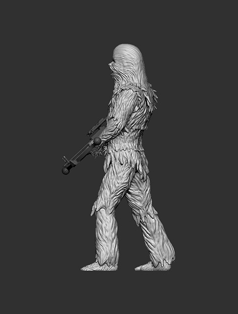 Chewbacca 3D print model_1