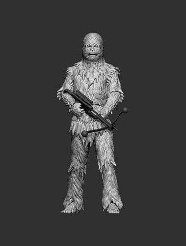 Chewbacca 3D print model