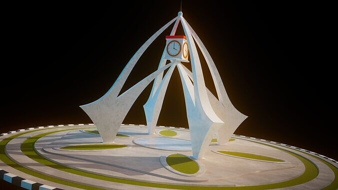 Deira Clock Tower DUBAI 3D model