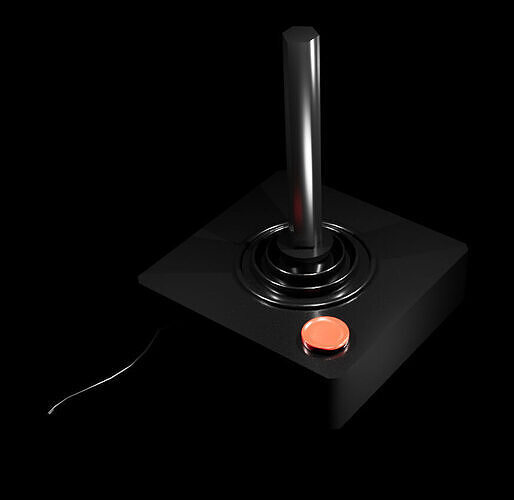 Atari Joystick 3D model