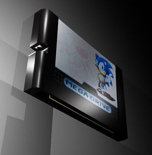 Mega Drive Cartridge 3D model