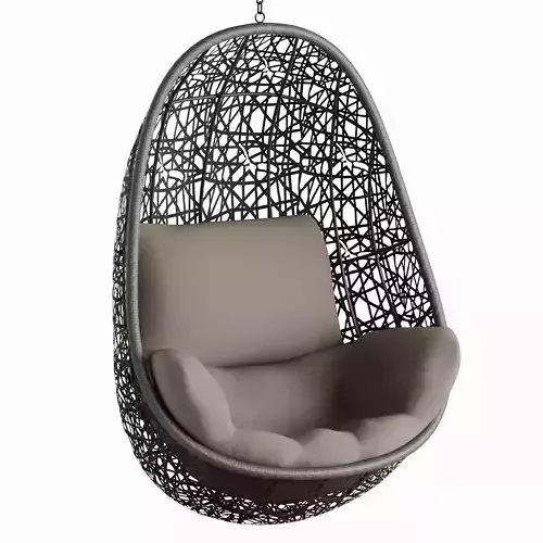 Florina hanging arm chair Low-poly 3D model