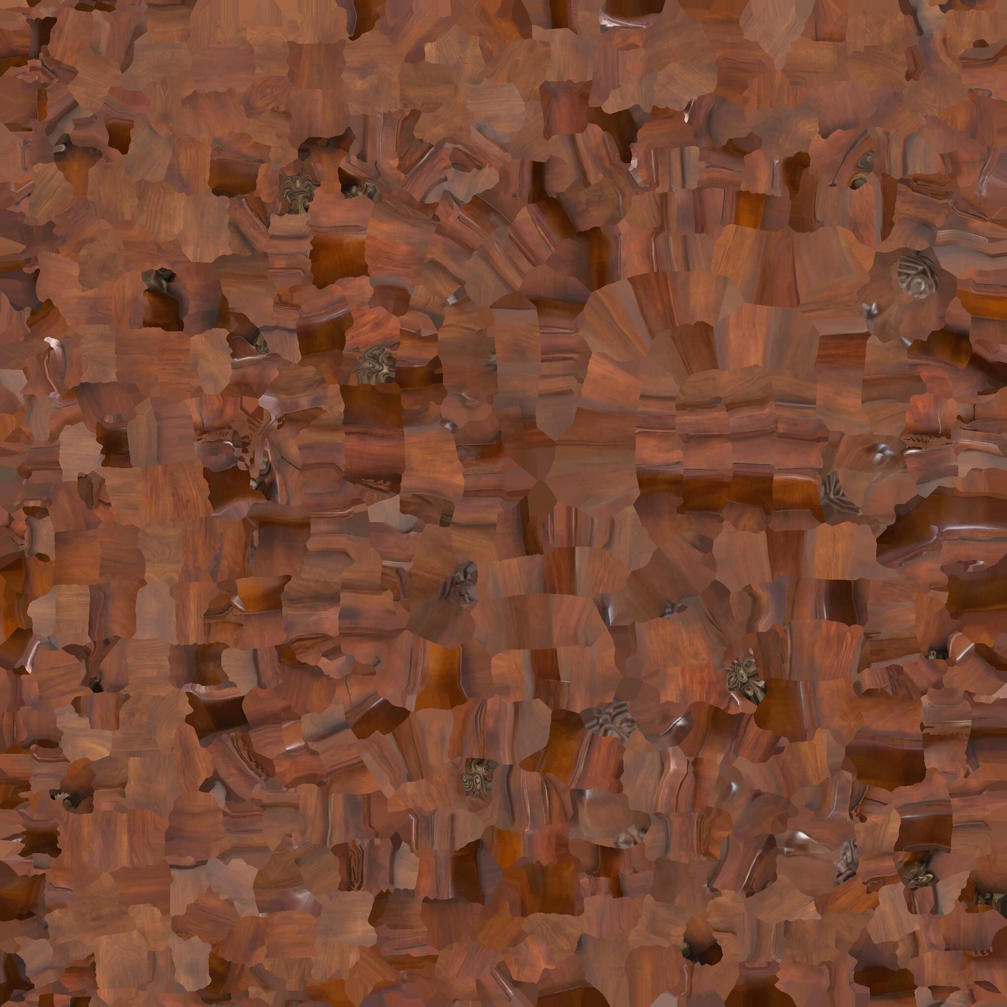 Elegant Walnut Table 3D model_3