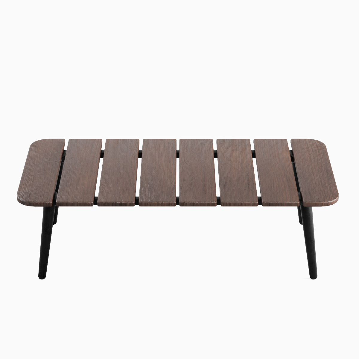 Outdoor Coffee Table Set Low-poly 3D model_16