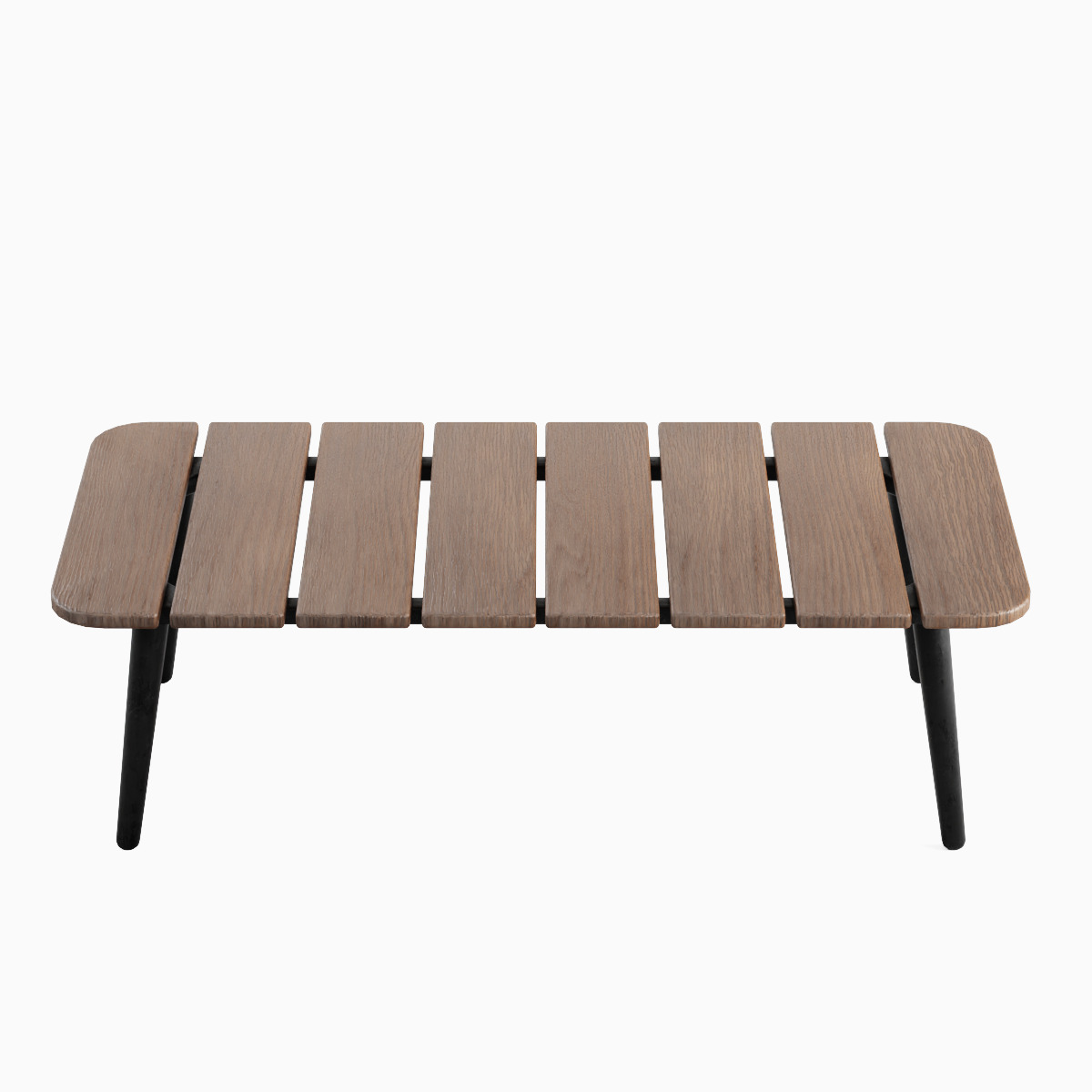 Outdoor Coffee Table Set Low-poly 3D model_4