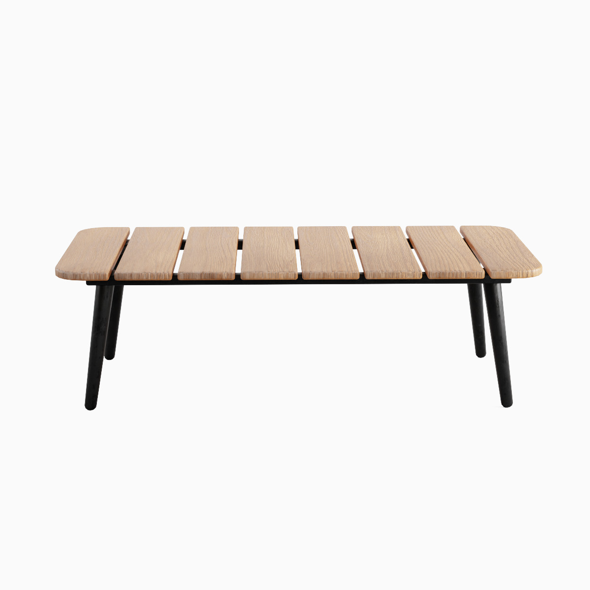 Outdoor Coffee Table Set Low-poly 3D model_19