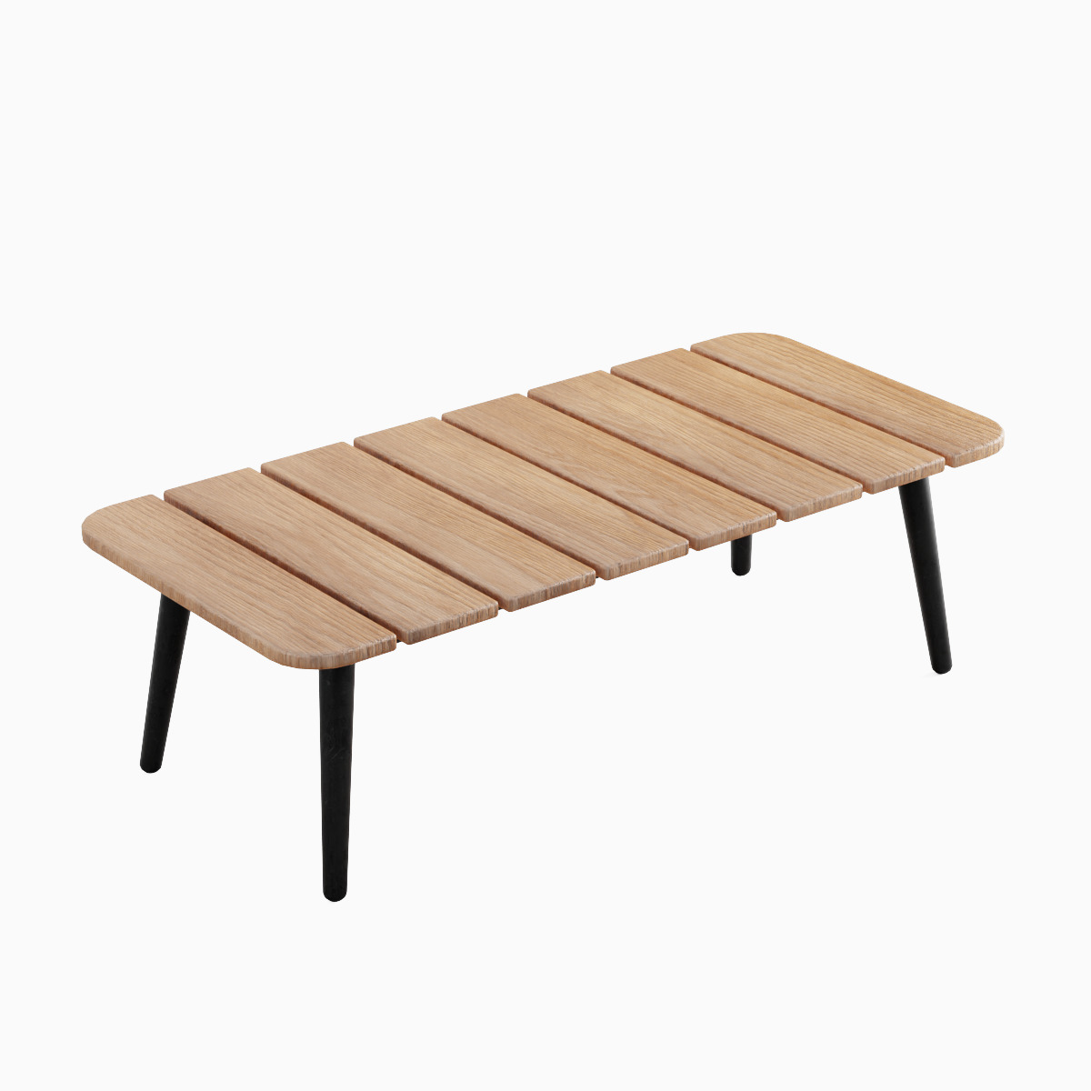 Outdoor Coffee Table Set Low-poly 3D model_23