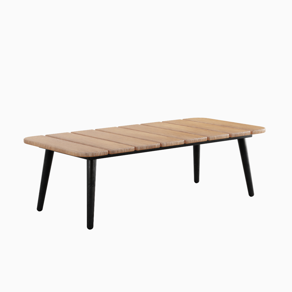 Outdoor Coffee Table Set Low-poly 3D model_20