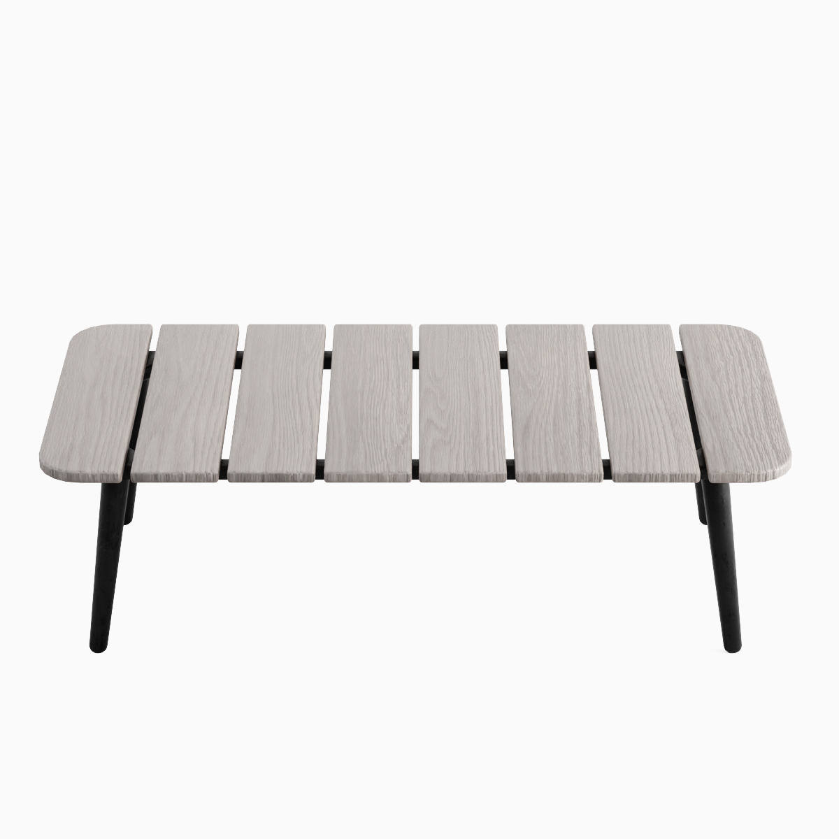 Outdoor Coffee Table Set Low-poly 3D model_10