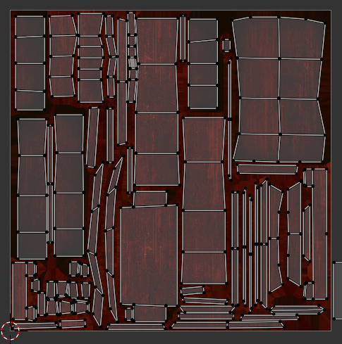 Stylized ancient bookshelf Low-poly 3D model_6