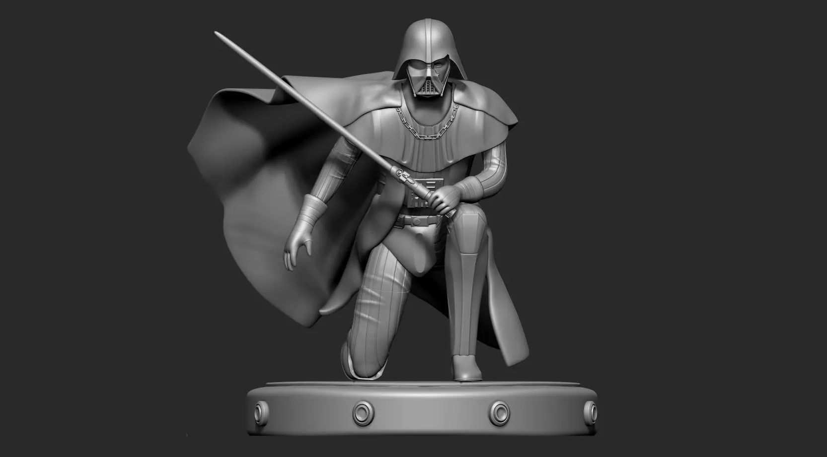 DARTH VADER BATTLE 3D print model_0