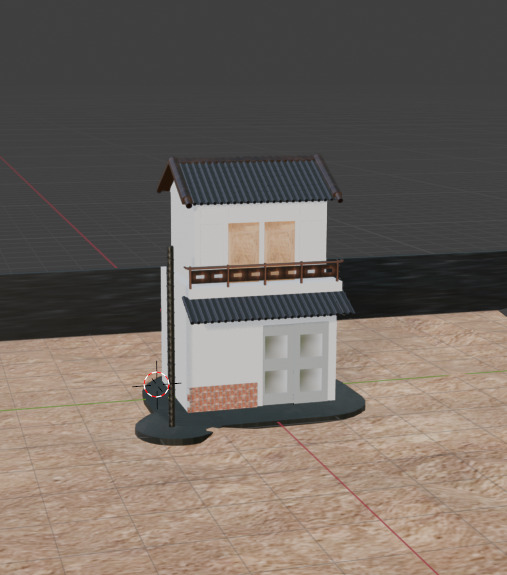 japanese close store  Free 3D print model_1