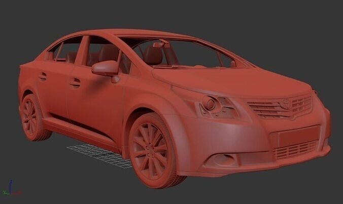 Toyota Avensis sedan 2009 3D print model