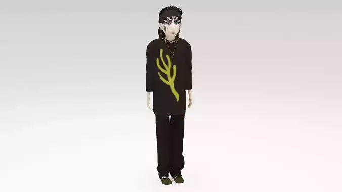 Character Rine Rigged Game Ready 