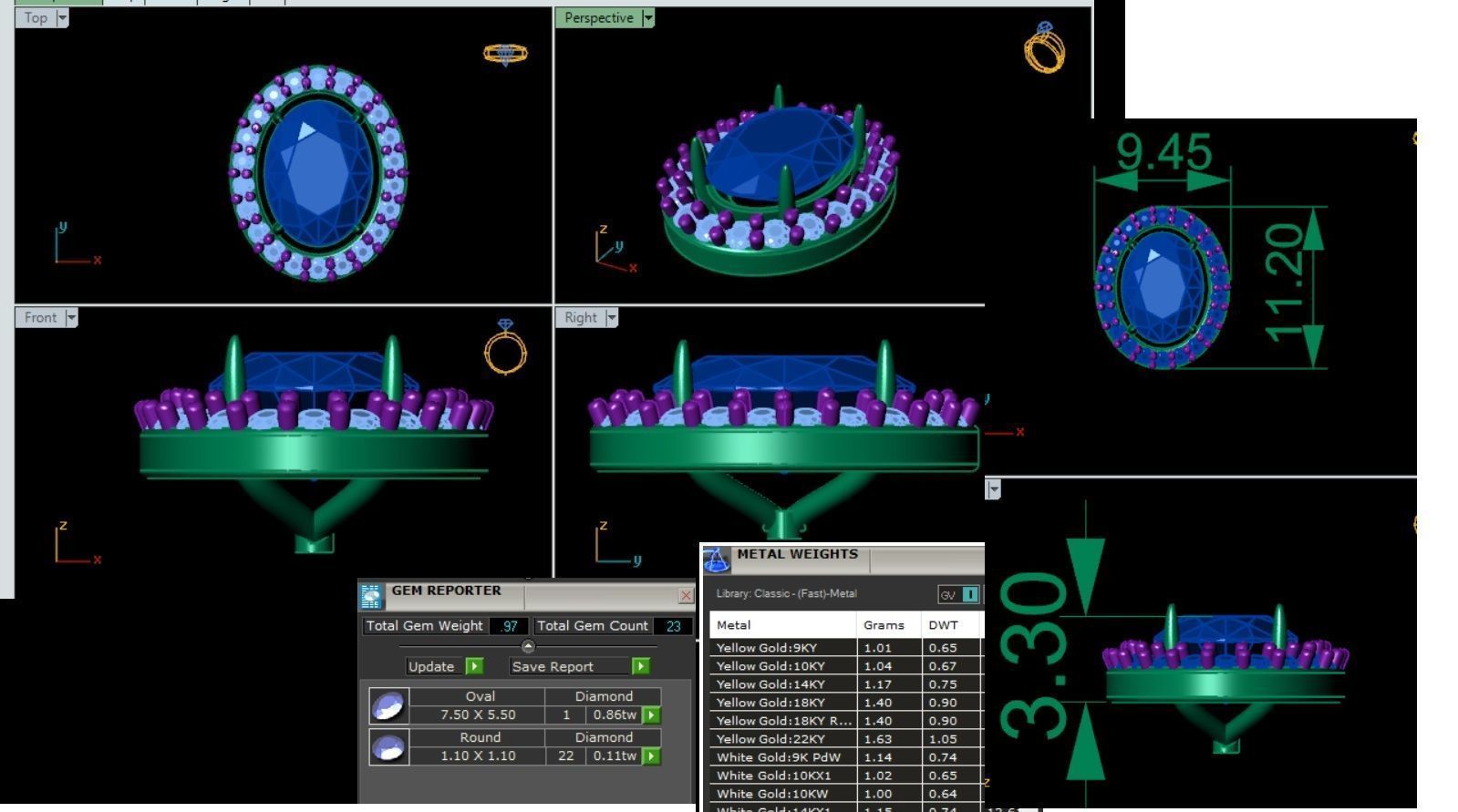 ERRING DIAMOND -CAD-24 3D model_19