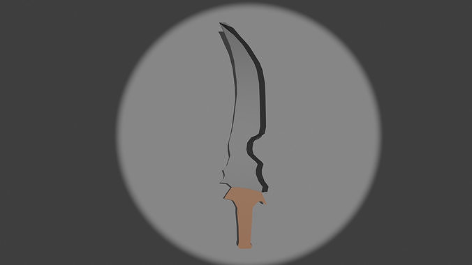 Fantasy Dagger Low-poly 3D model