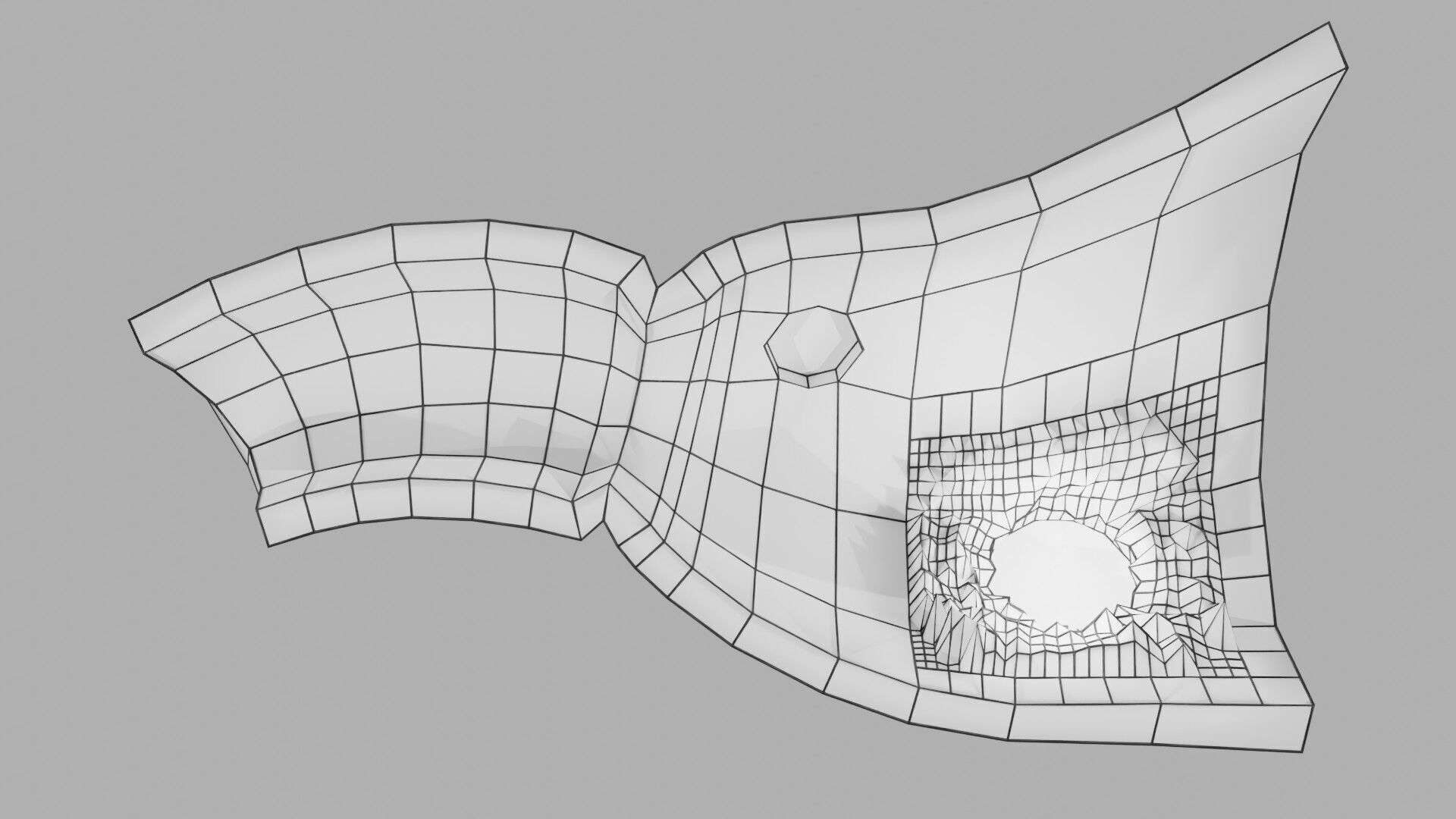 Gastric Ulcer Benign versus Malignant Low-poly 3D model_13