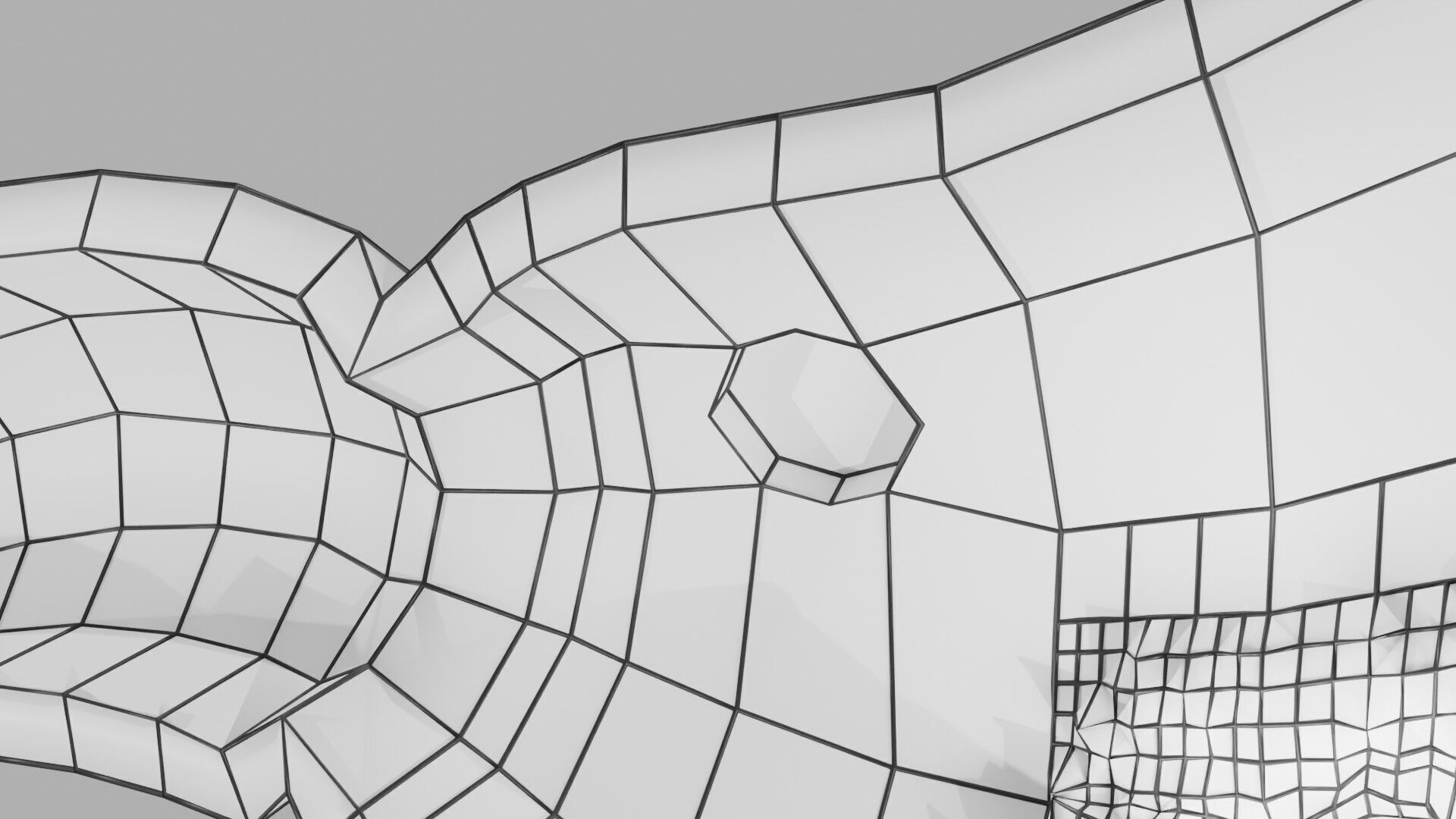 Gastric Ulcer Benign versus Malignant Low-poly 3D model_15