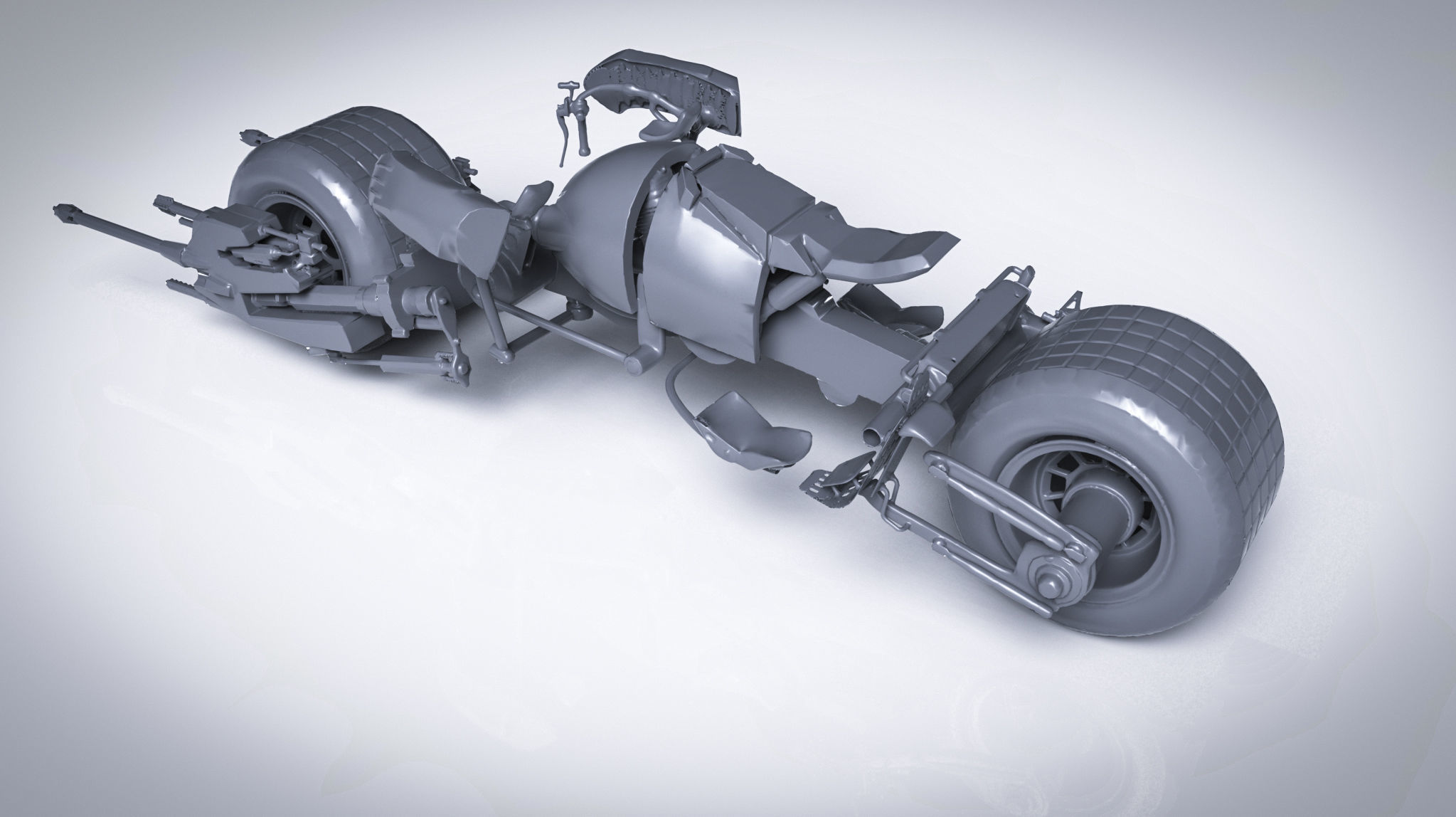 Batpod batmobile from knight rises Free 3D print model_5