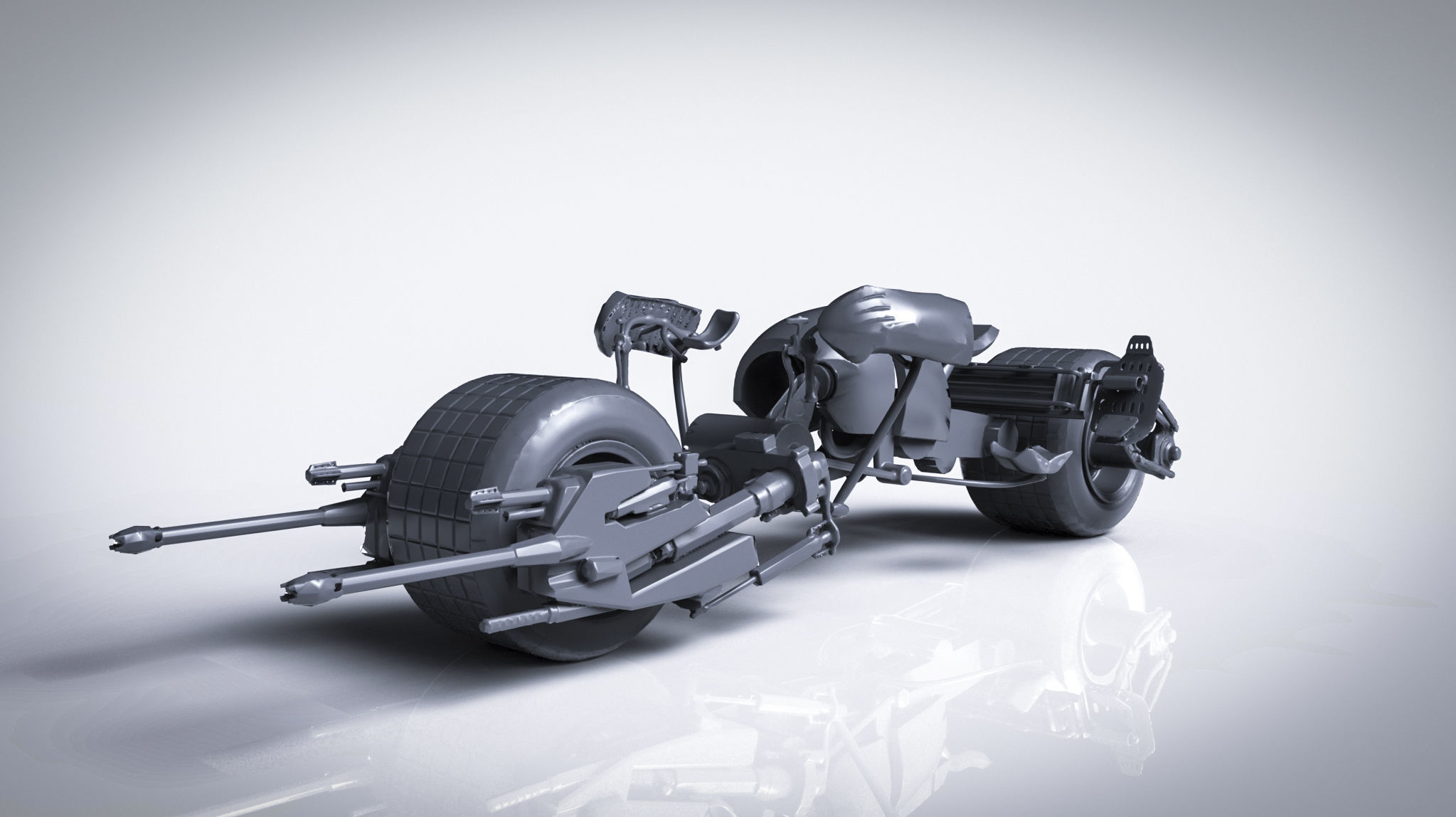 Batpod batmobile from knight rises Free 3D print model_3