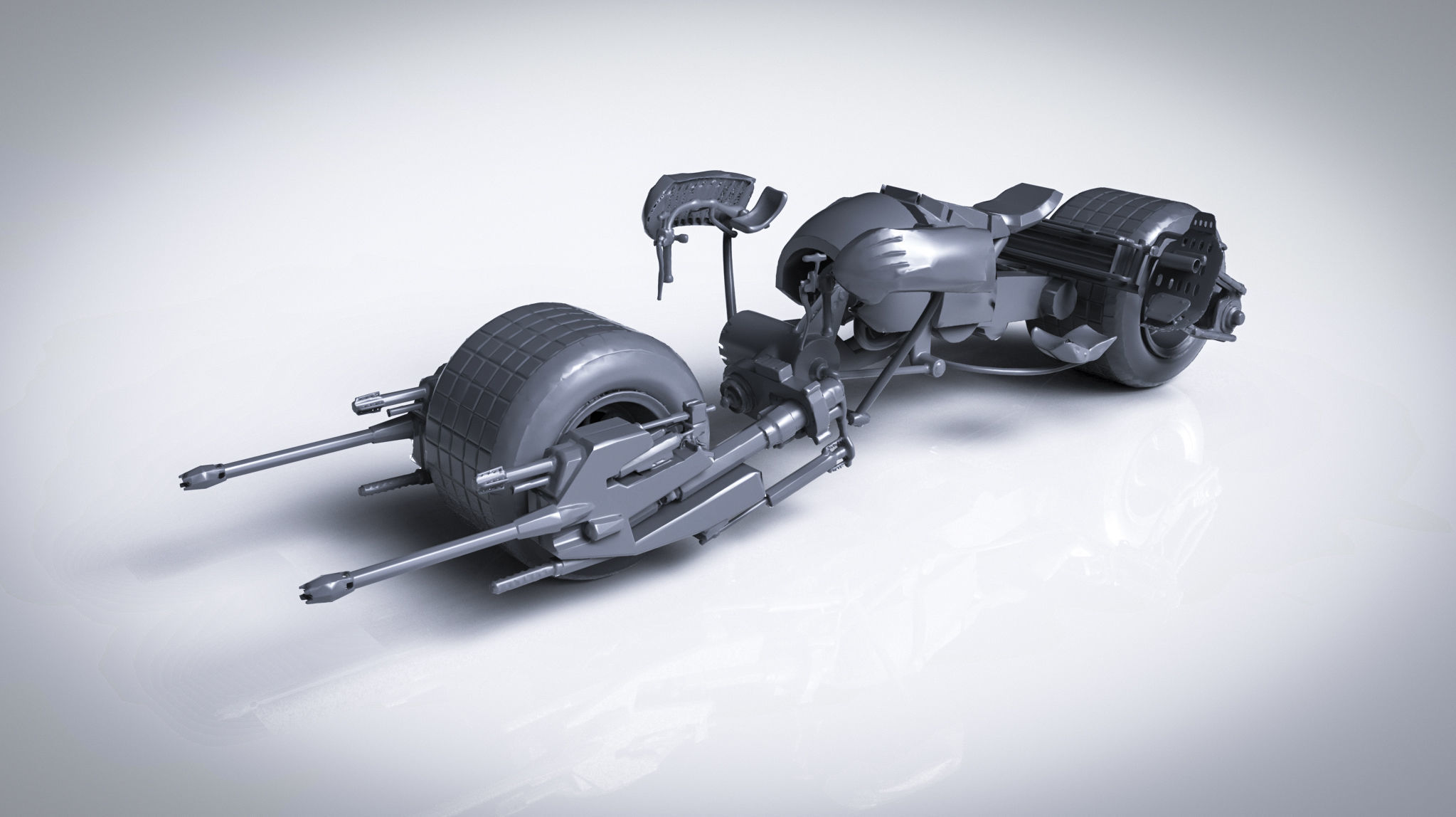 Batpod batmobile from knight rises Free 3D print model_2