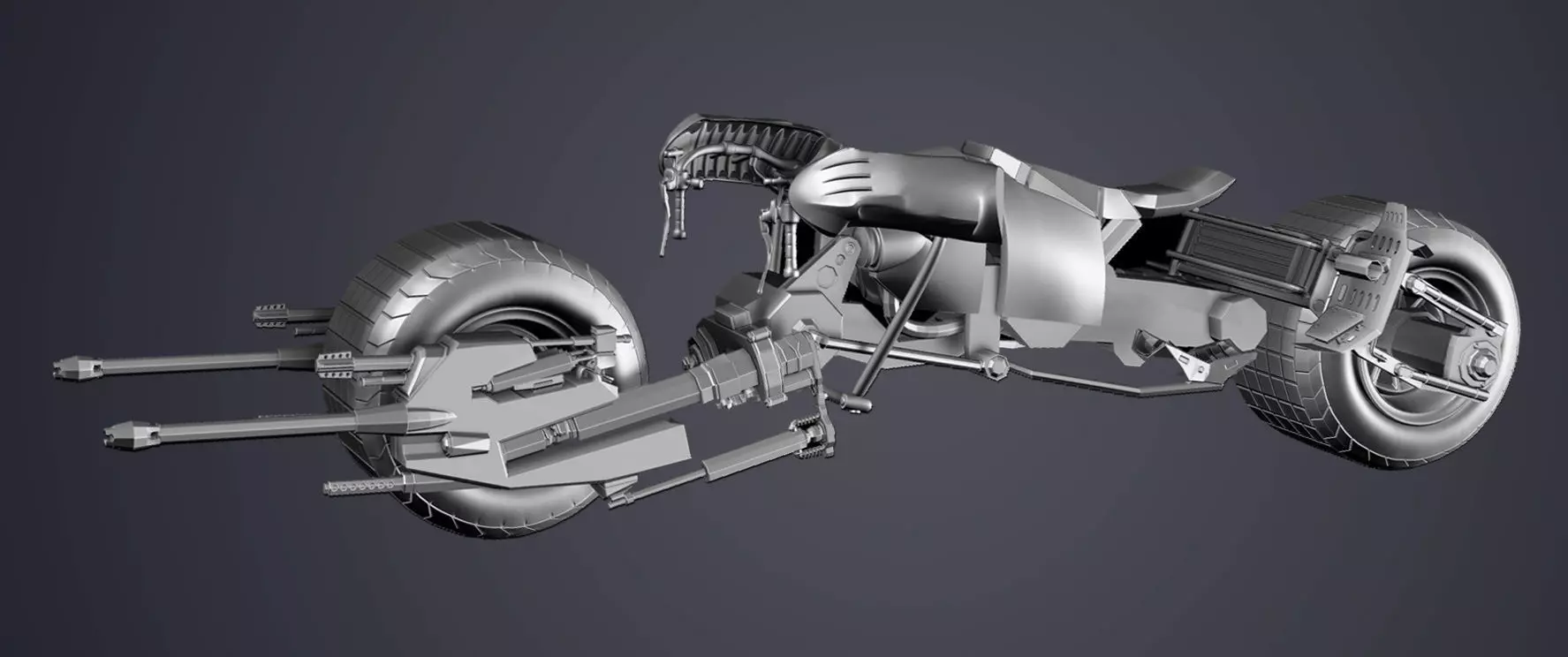 Batpod batmobile from knight rises Free 3D print model_0