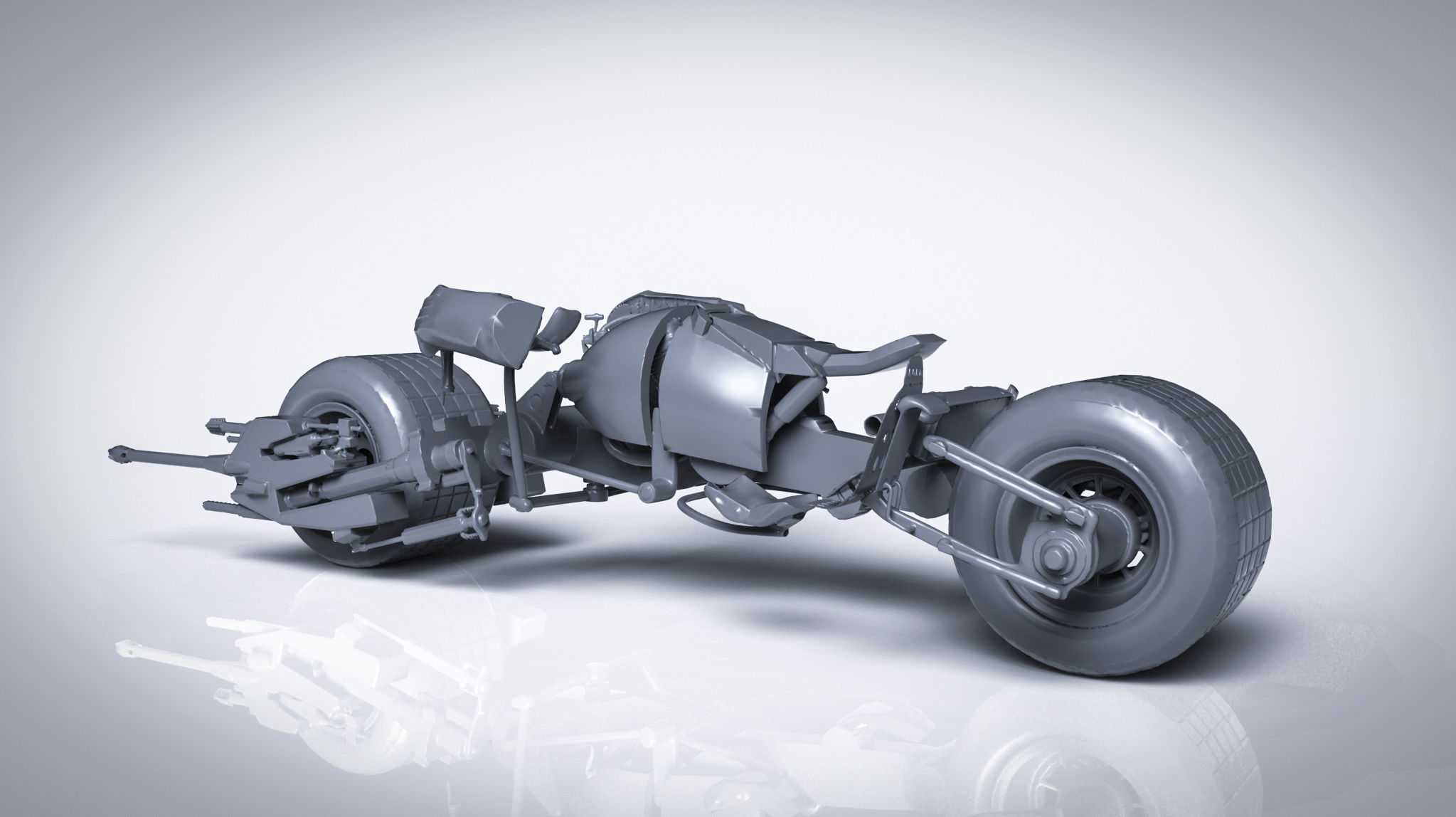 Batpod batmobile from knight rises Free 3D print model_4