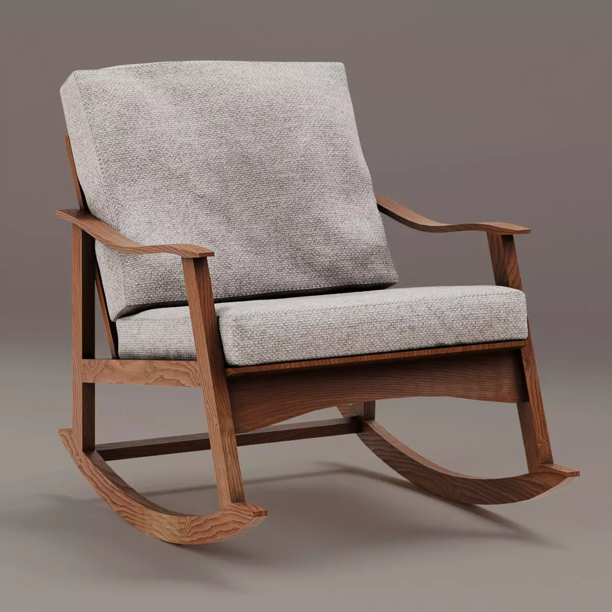 Soviet Rocking Chair PBR Low-poly 3D model