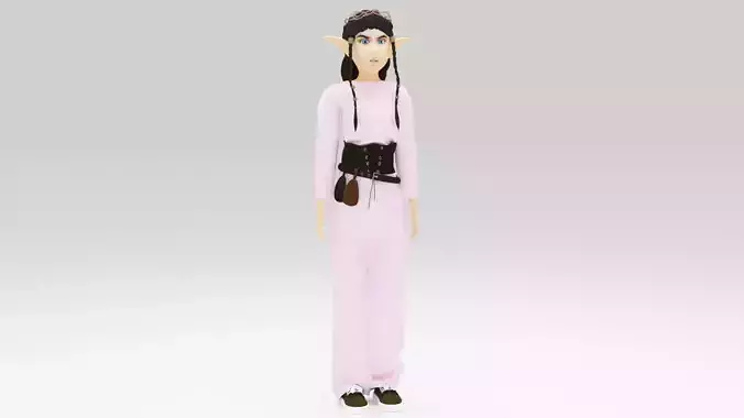 Character Nara Rigged Game ready