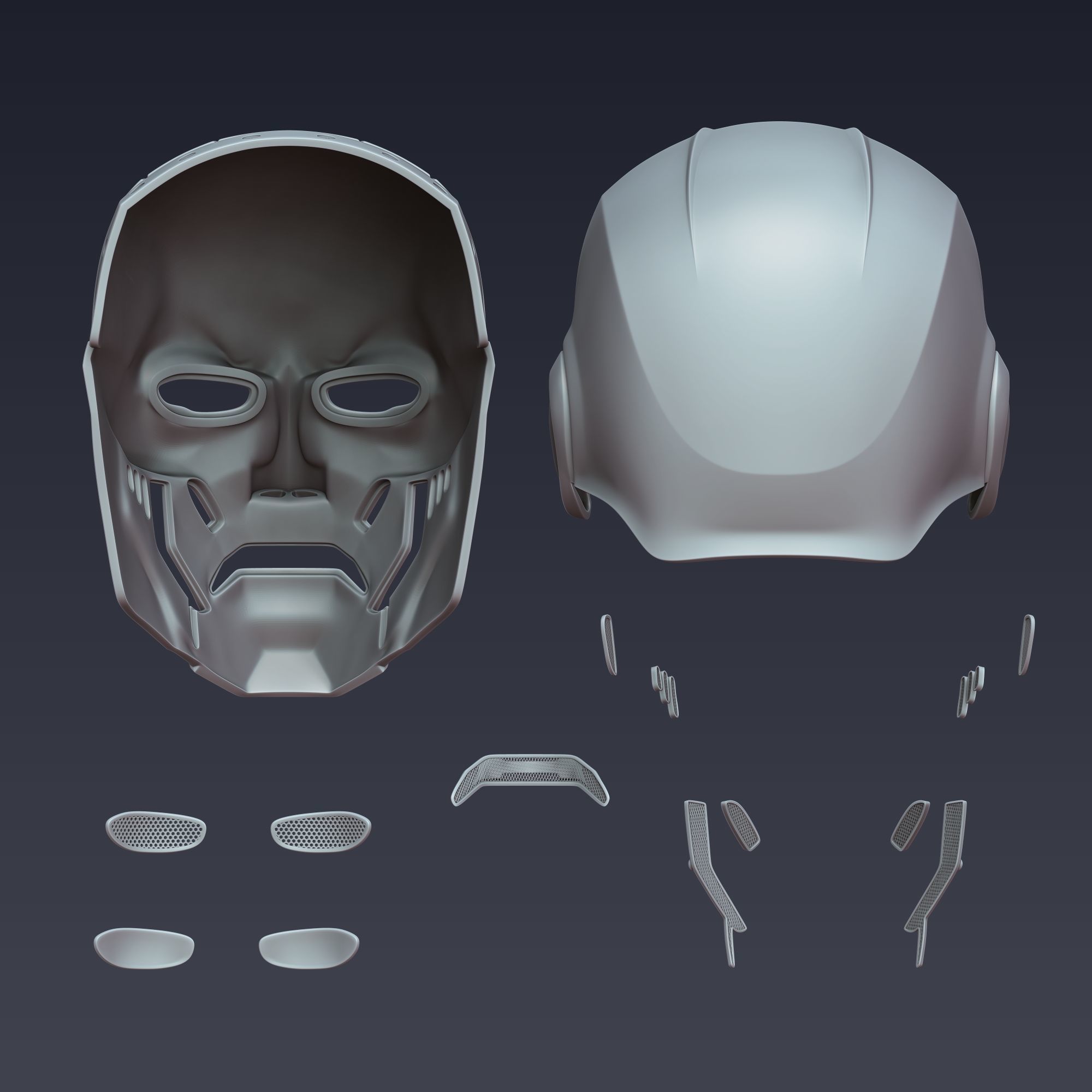 Dr Doom Helmet 3D Model 3D print model_8