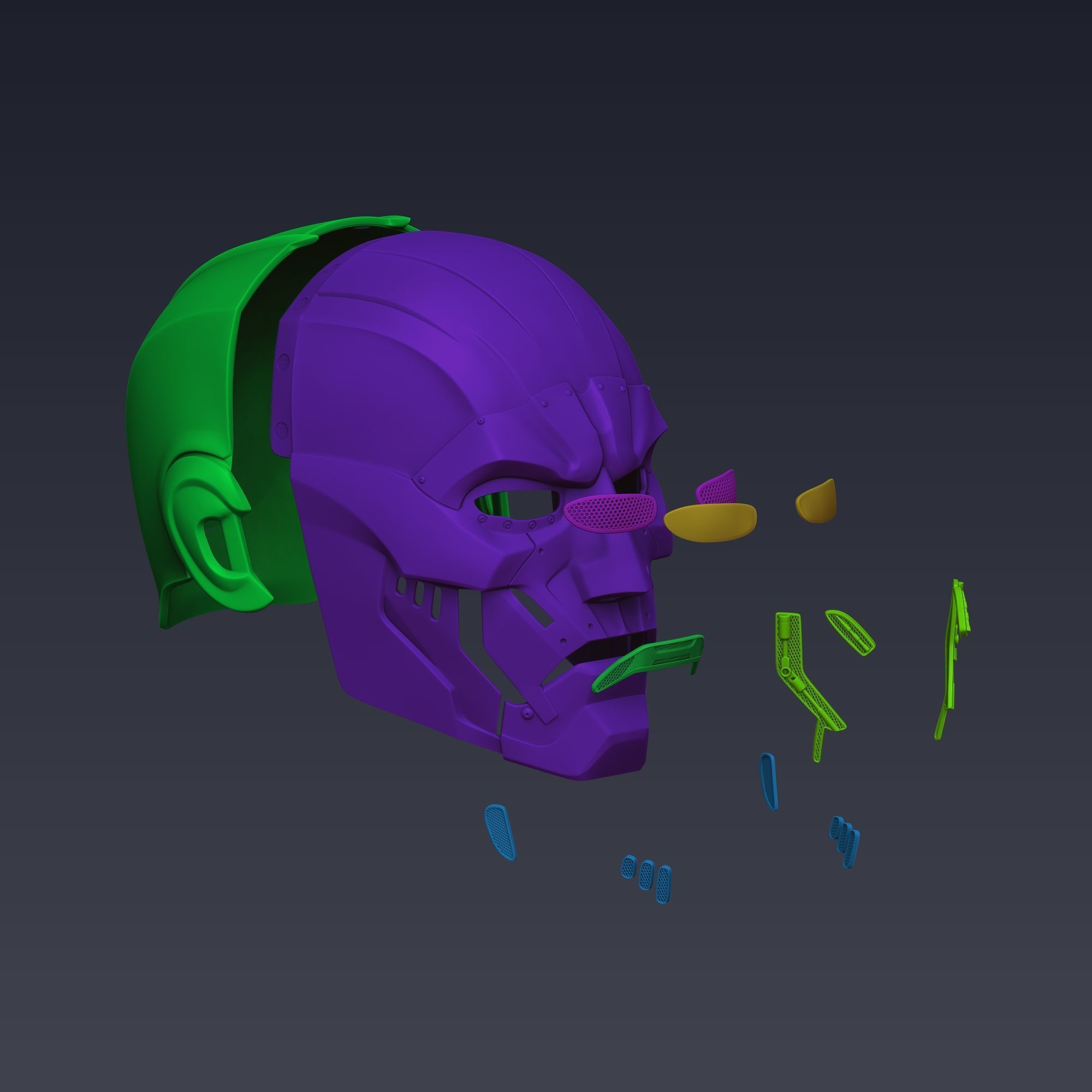 Dr Doom Helmet 3D Model 3D print model_9