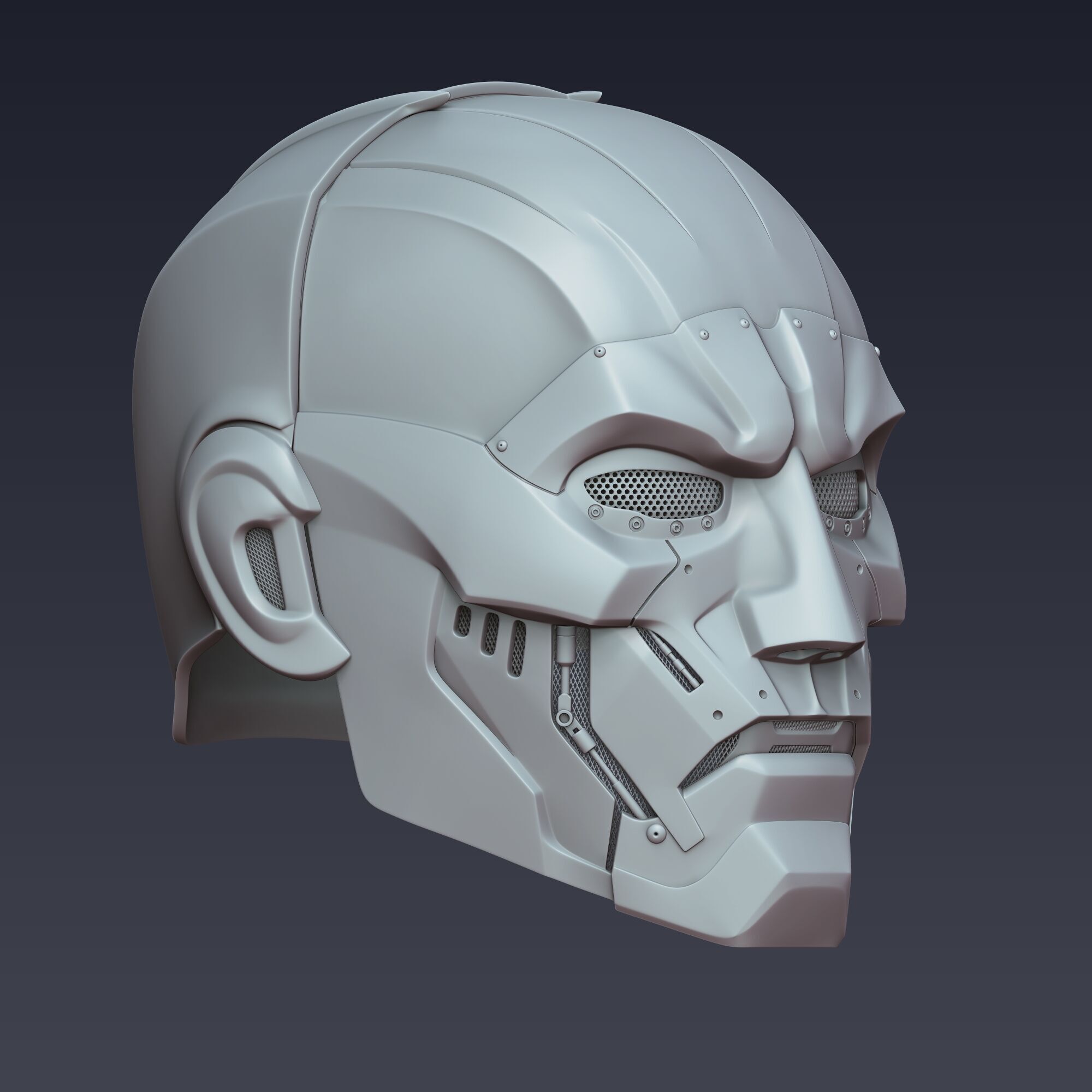 Dr Doom Helmet 3D Model 3D print model_1