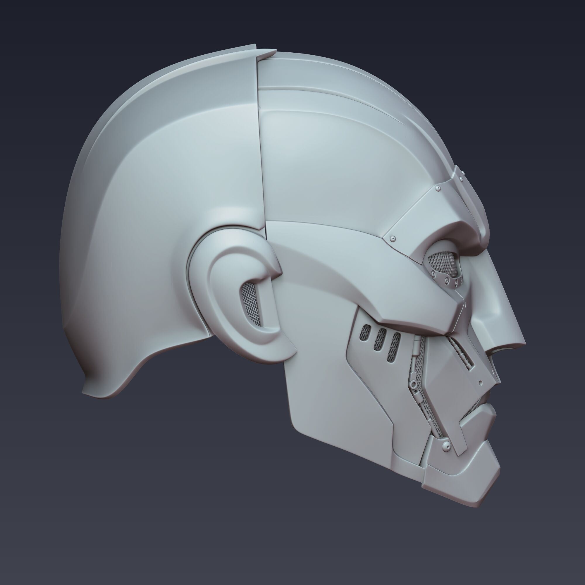 Dr Doom Helmet 3D Model 3D print model_2