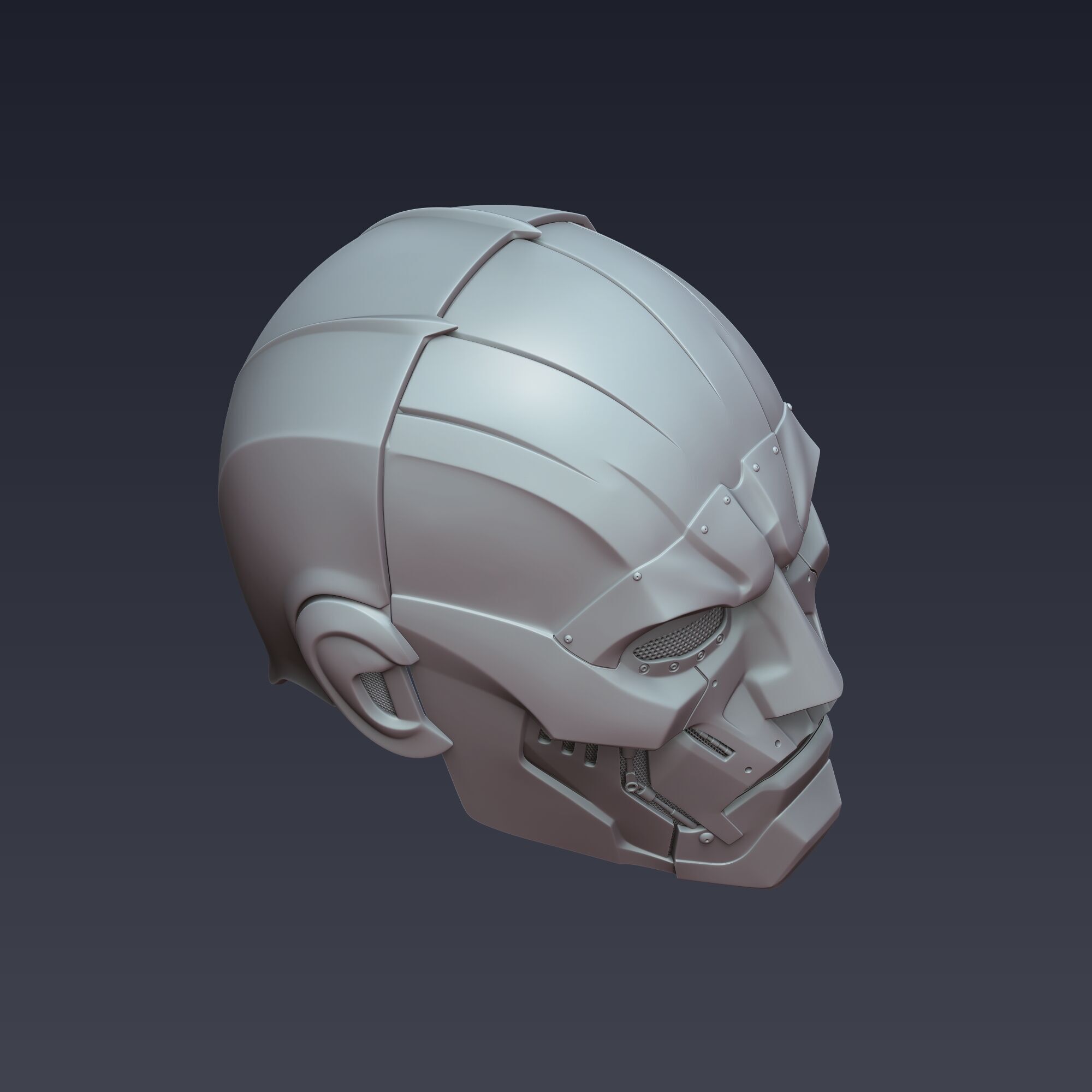 Dr Doom Helmet 3D Model 3D print model_4