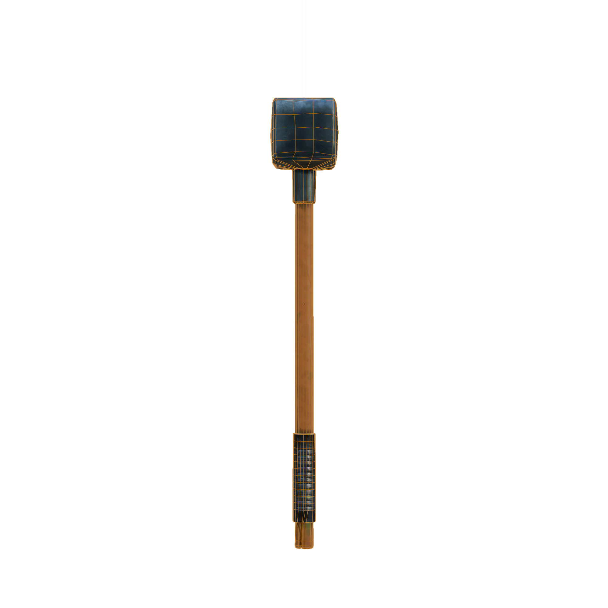 Stylized Hammer Low-poly 3D model_4