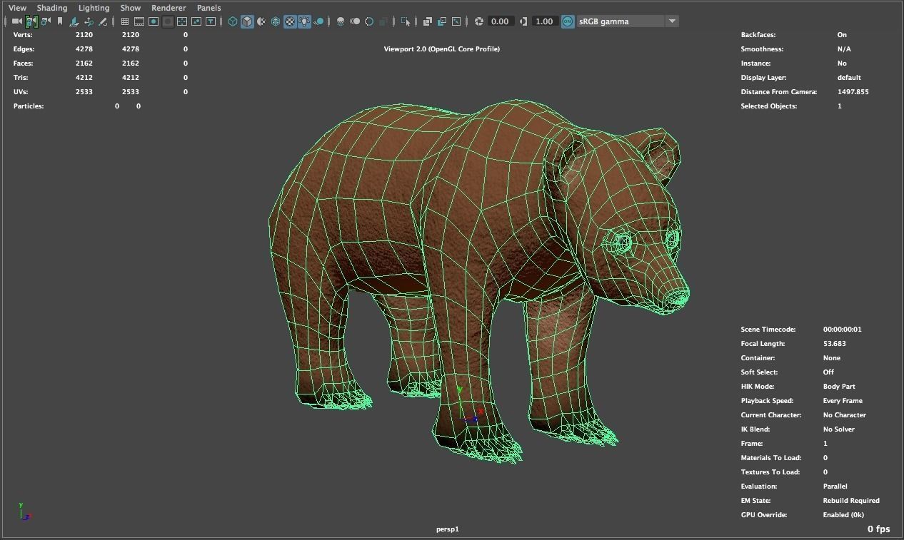Wild bear called Bear-d 3D model_1