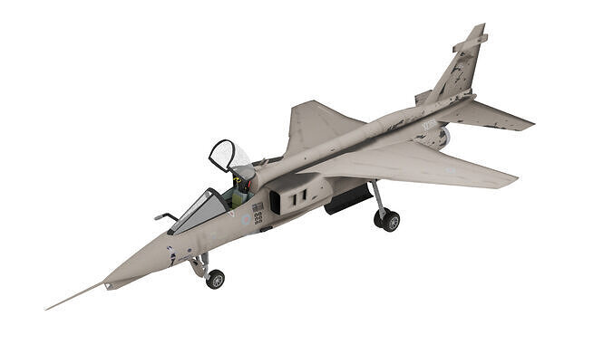 SEPECAT Jaguar jet 3D model