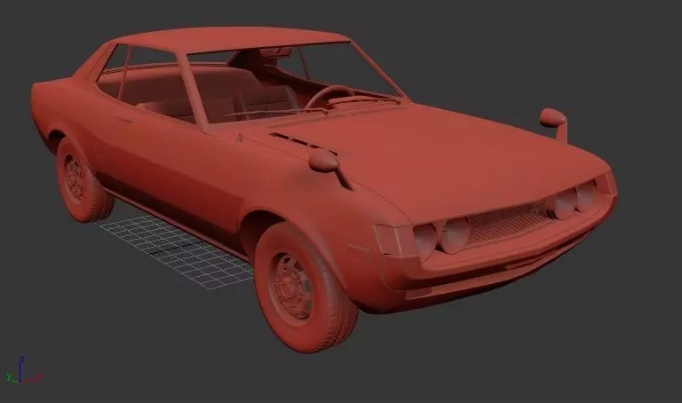 Toyota Celica Mk1 TA22 1600 GT Coupe 1973 3D print model