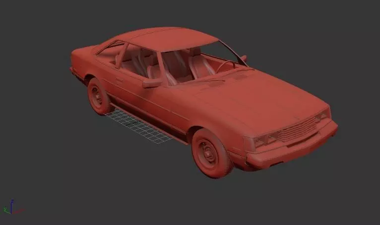 Toyota Celica Mk2 TA40 ST Coupe 1979 3D print model_0