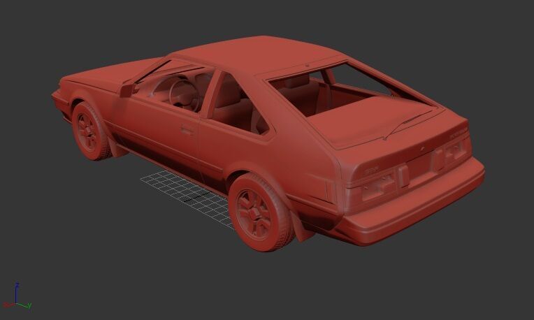 Toyota Celica Mk3 A60 liftback 1981 3D print model_1