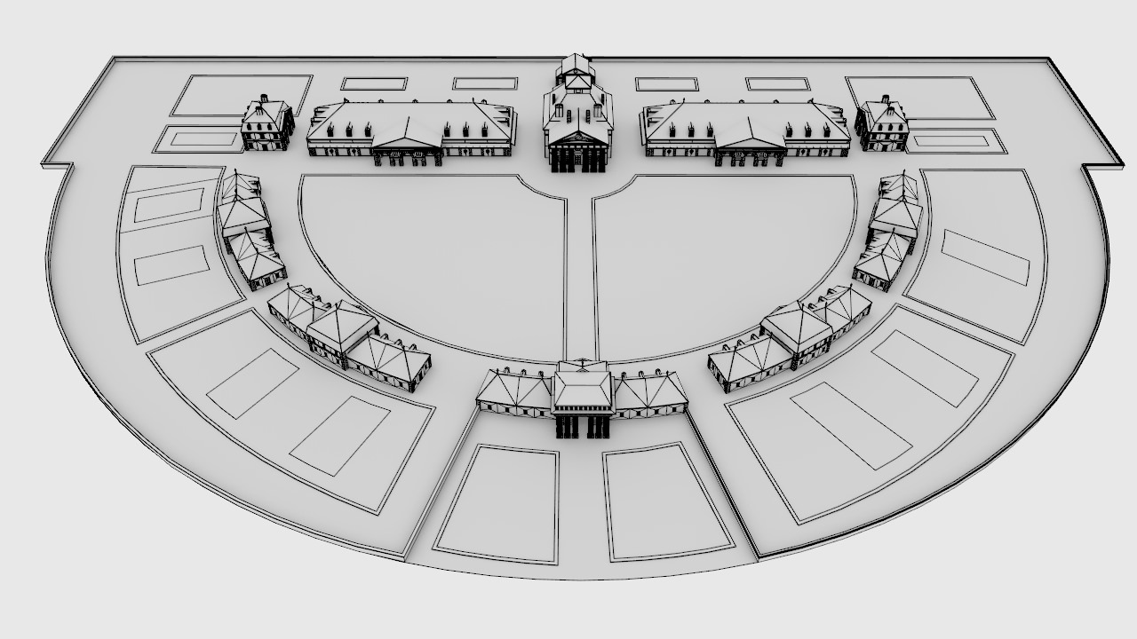 The Royal Salt Factory of Arc-et-Senans 3D model_12