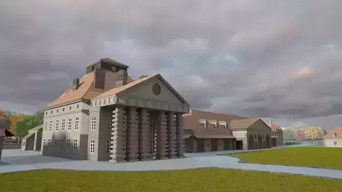 The Royal Salt Factory of Arc-et-Senans 3D model